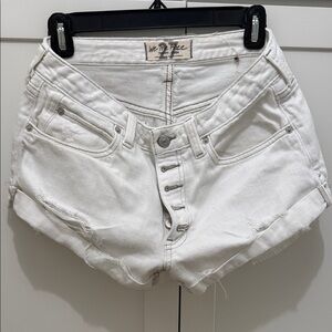We The Free Women's Bright White Jean Shorts